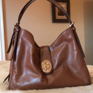 Brown Coach shoulder bag